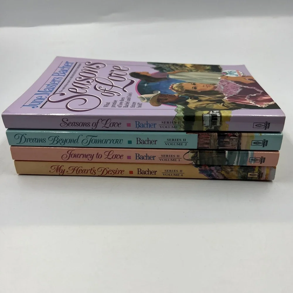 June Masters Bacher Paperback 4‎ Book Lot Inspirational Christian Romance